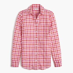 J. Crew Gingham Cotton lightweight button up shirt